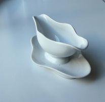 Saucière Carl Tielsch C.T. weiss Porzellan