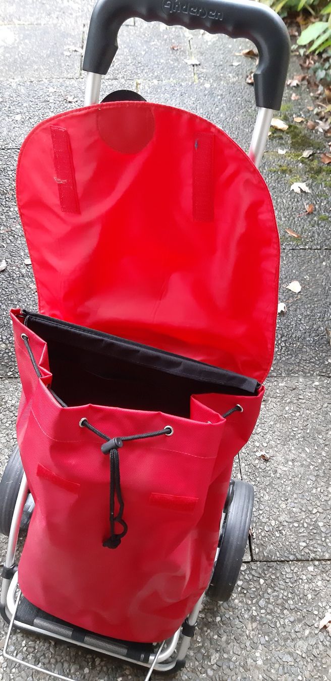 Sonstiges für Haushalt & Wohnen: ANDERSEN Einkaufstrolley Royal / Tasche rot – Gebraucht aus Henggart von hen_9f22 2