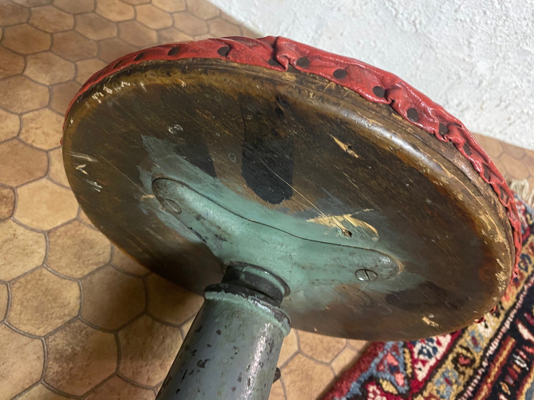 Hocker: Singer Industriehocker, Werkstatthocker, Gusseisen – Gebraucht aus Zürich von Caro55 7