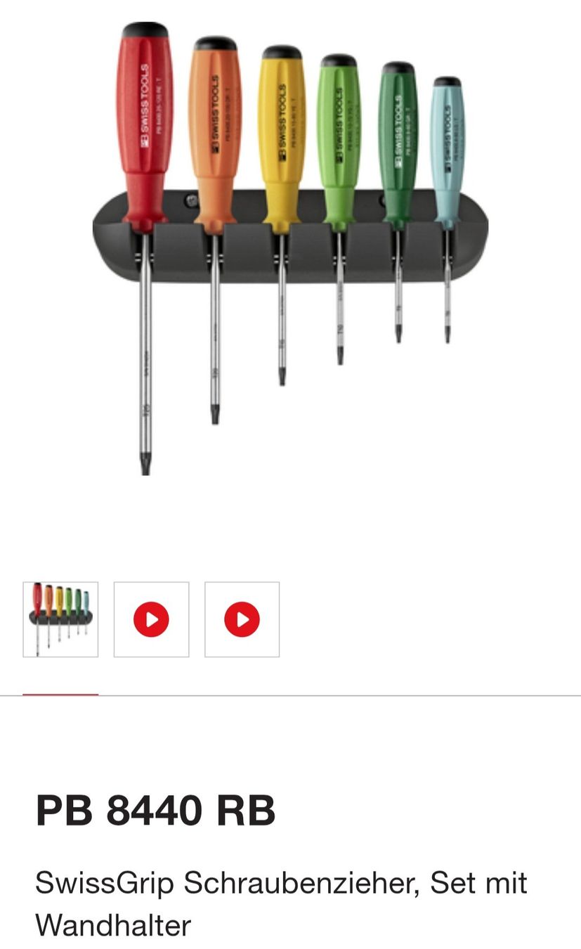 PB Swiss Tools Alle Werkzeuge: Swisstool Schraubenzieher Set mit Wandhalterung – Neu (gemäss Beschreibung) aus Niederneunforn von wip_dmq9 1