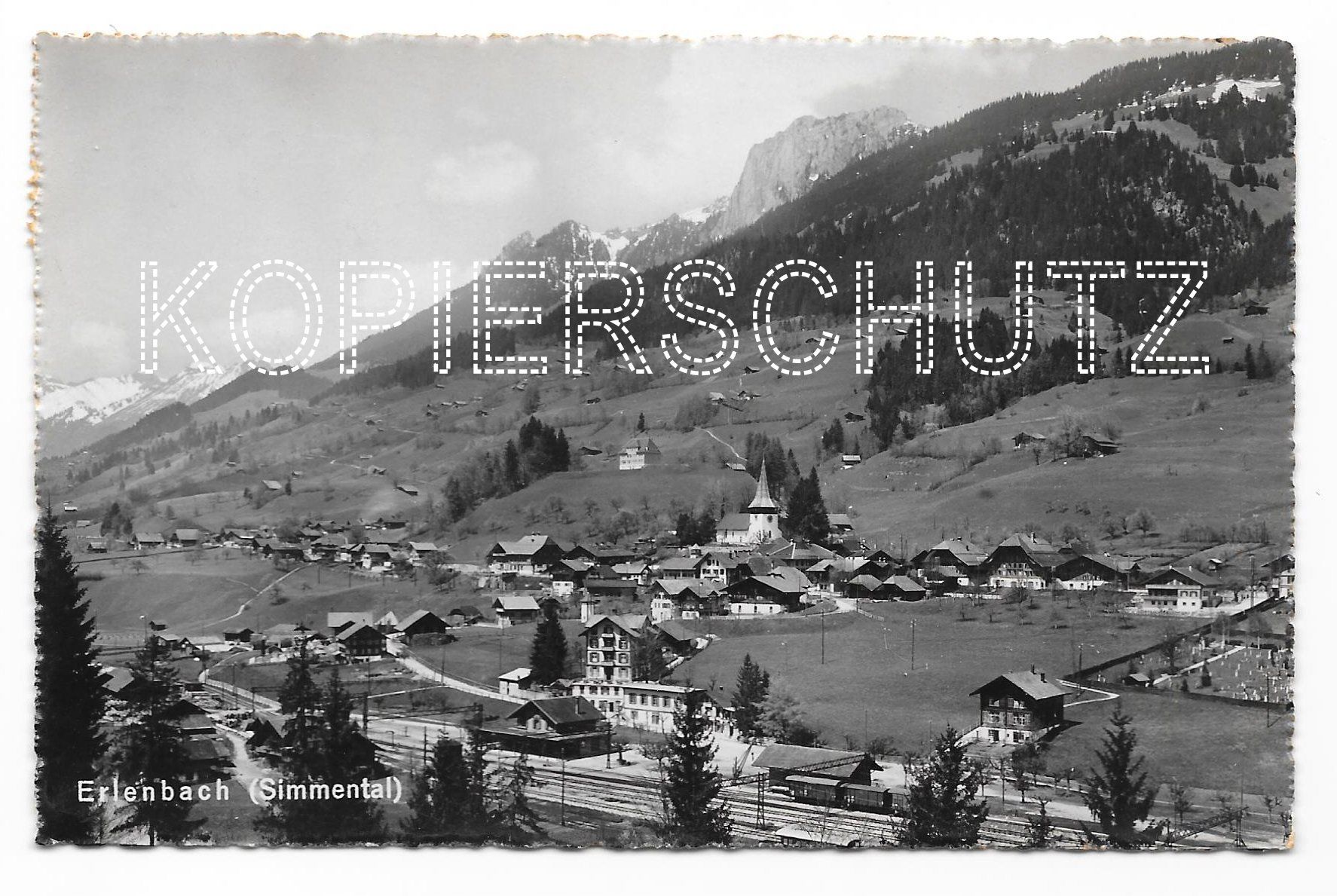 Cartoline postali: Postkarte, Erlenbach (Simmental) – Usato da Lausanne venduto da jag_sj6f