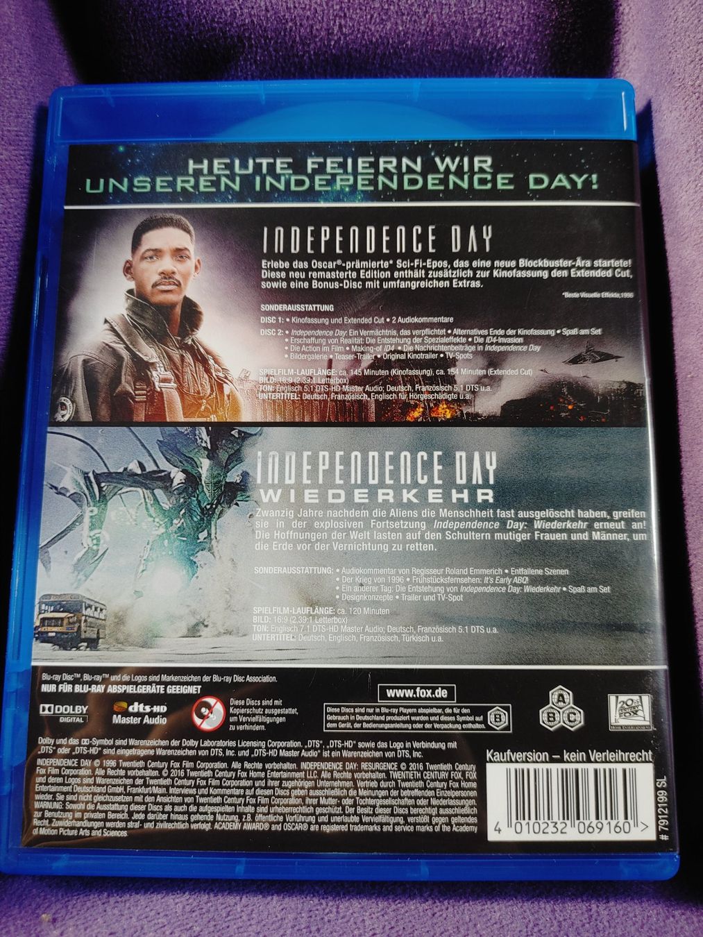 Alle DVDs: Independence Day - Collection - Blu Ray – Gebraucht aus Ibach von FinrodTaralom 1