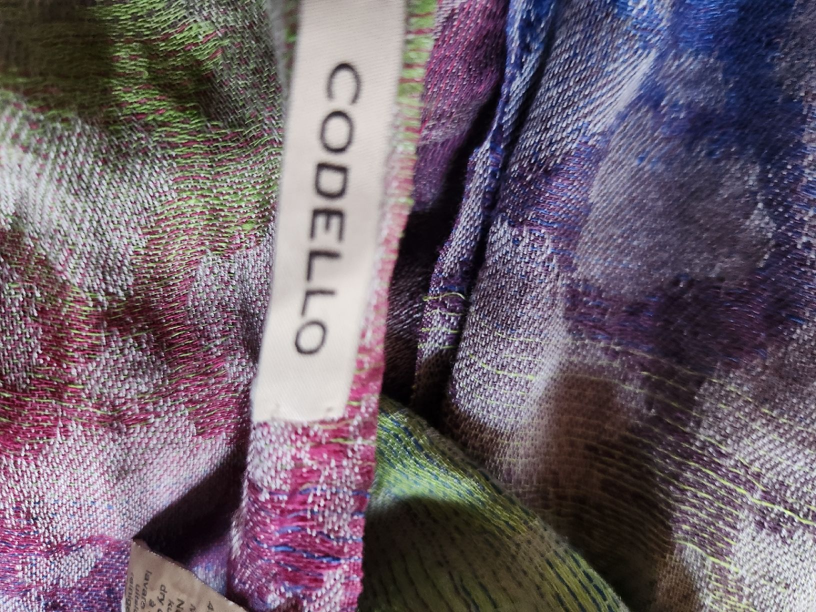Codello Foulards, Tücher & Schals: Écharpe CODELLO.multicolore motif abstrait 60% lin – Gebraucht aus Niedergösgen von Eva2410 4