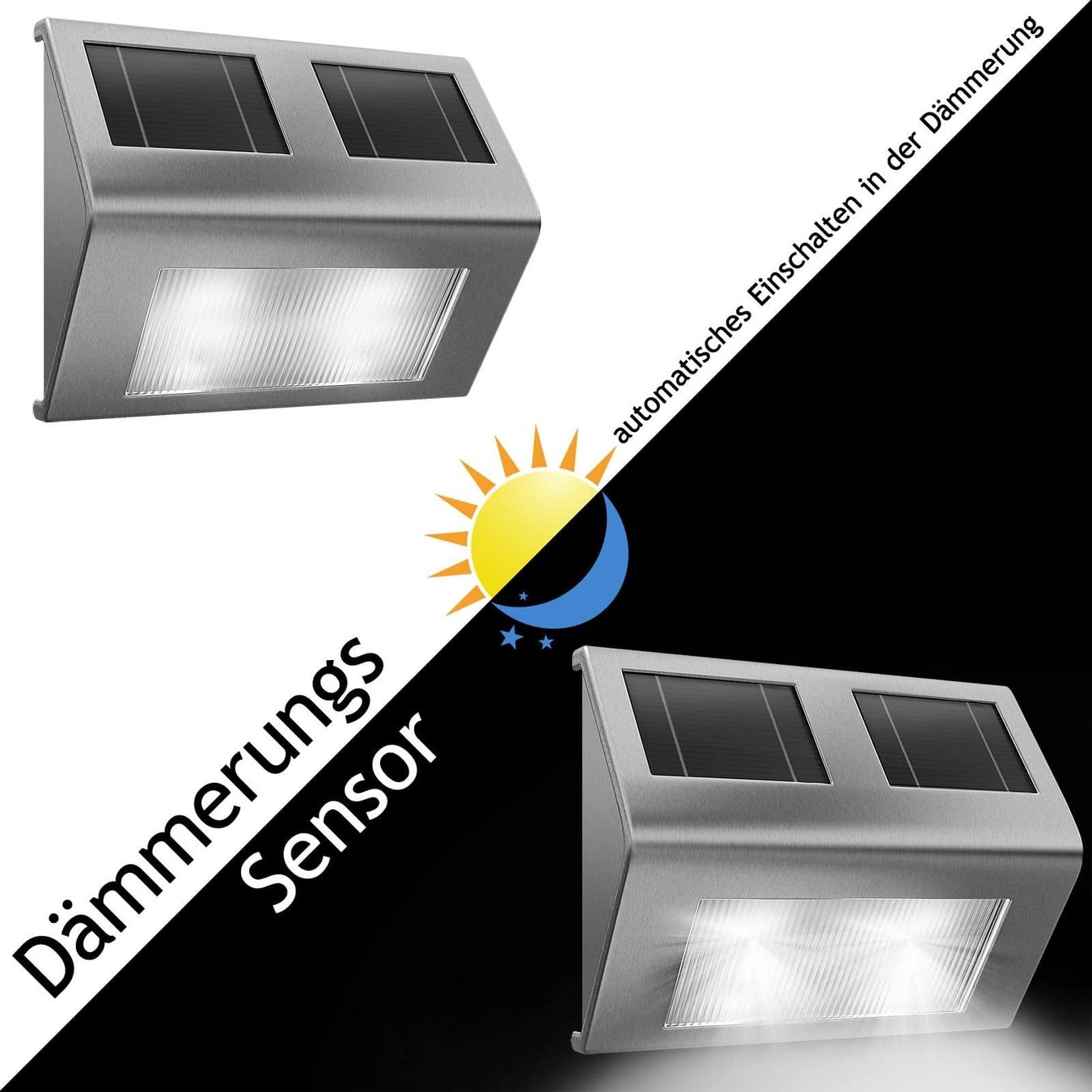 Dispositivi a energia solare: 4 LED Solar aus Edelstahl – Nuovo e nell'imballaggio originale da Winterthur venduto da aredo 6