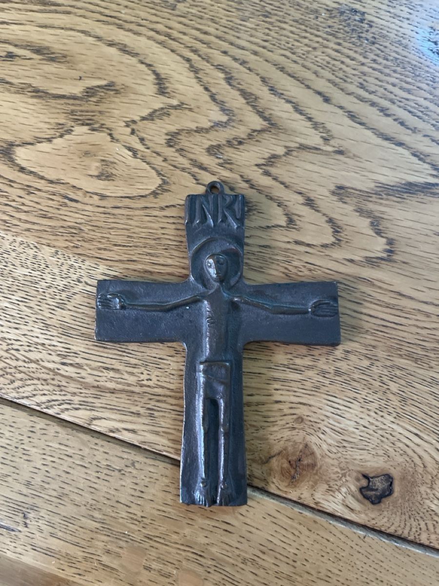 Sculture & Statue: Dekoratives Wandkreuz mit Korpus, ca 10cm – Usato da Bern venduto da Boston05