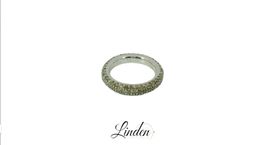 Damenring 750 Weissgold Diamant Gr. 54.5