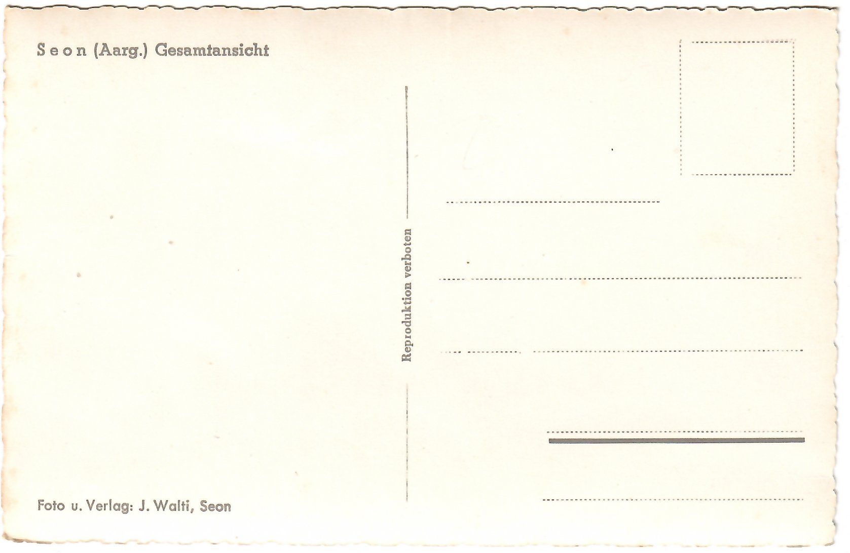 Cartes postales: Ansichtskarte   Seon – D'occasion à Kerns par etma3 1