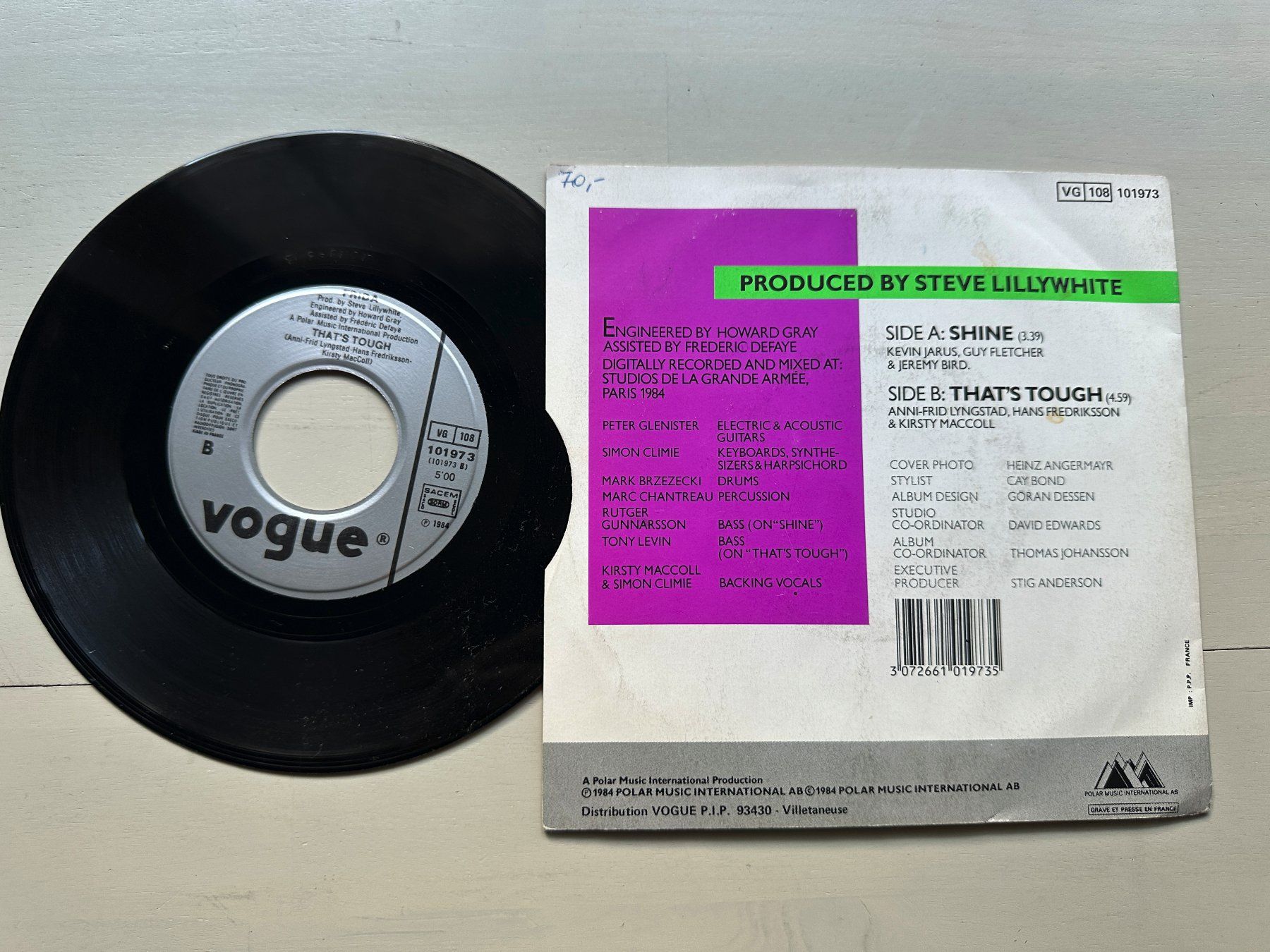 Schallplatten: FRIDA ABBA rare Single Kult Top Vouge differnd Covers Shine – Gebraucht aus Basel von Partridge 1