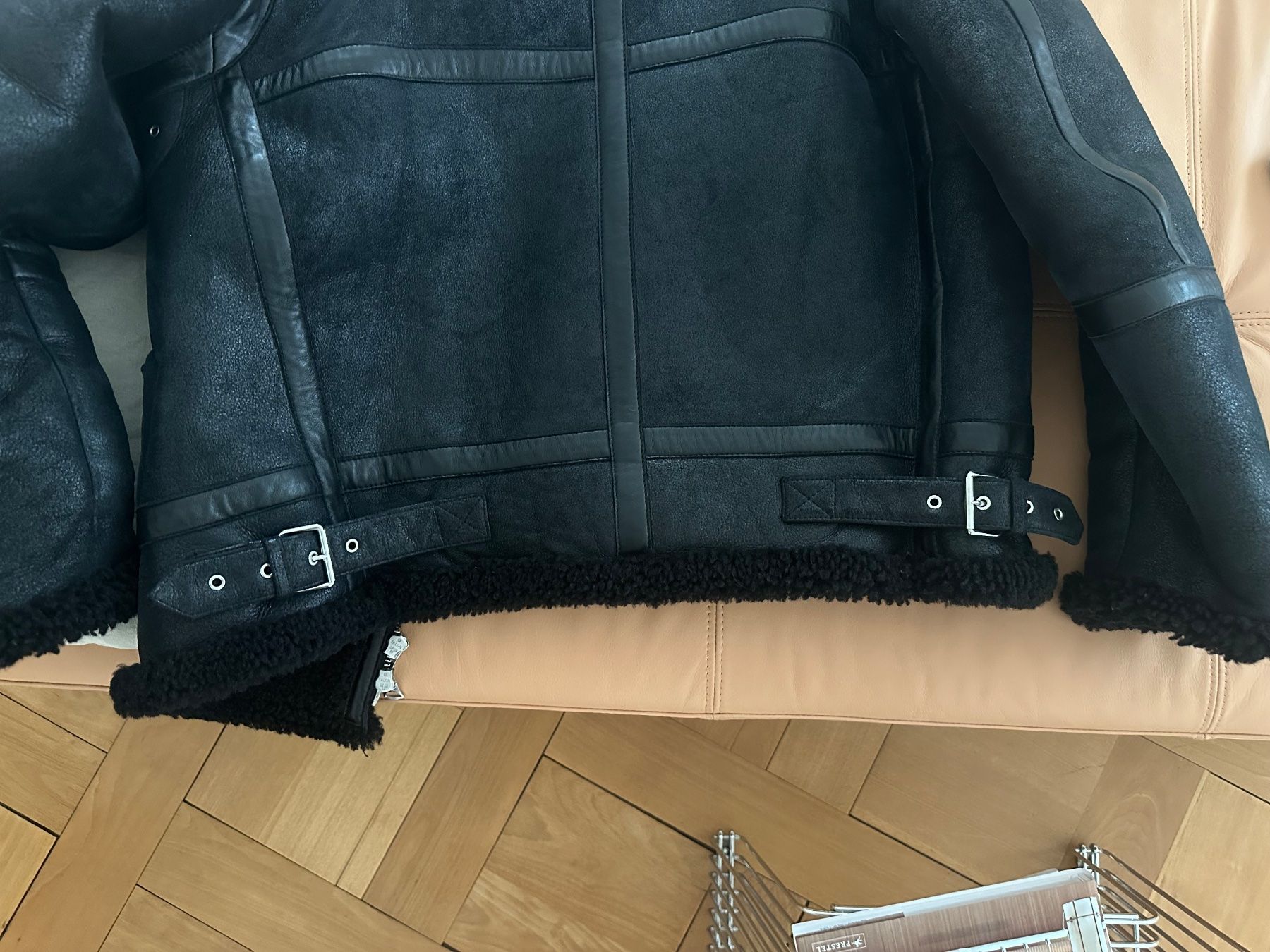 Acne Studios Vestes: Acne Shearling Lederjacke/Lammfell, schwarz, 52/M-L – D'occasion à Zürich par Michael_CK 4