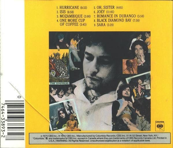 CD: Bob Dylan – Desire – Usato da St.Gallen venduto da jalamusic 1
