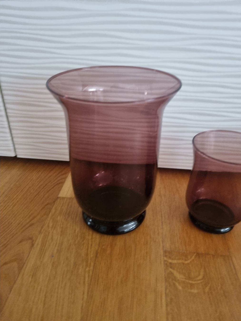 Portacandele: 4x violette Windlichter – Usato da Grüt (Gossau ZH) venduto da Stuntmace 1
