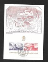 FL Ausstellungskarte LIBA Vaduz 18.-27.8.1972 Block 503