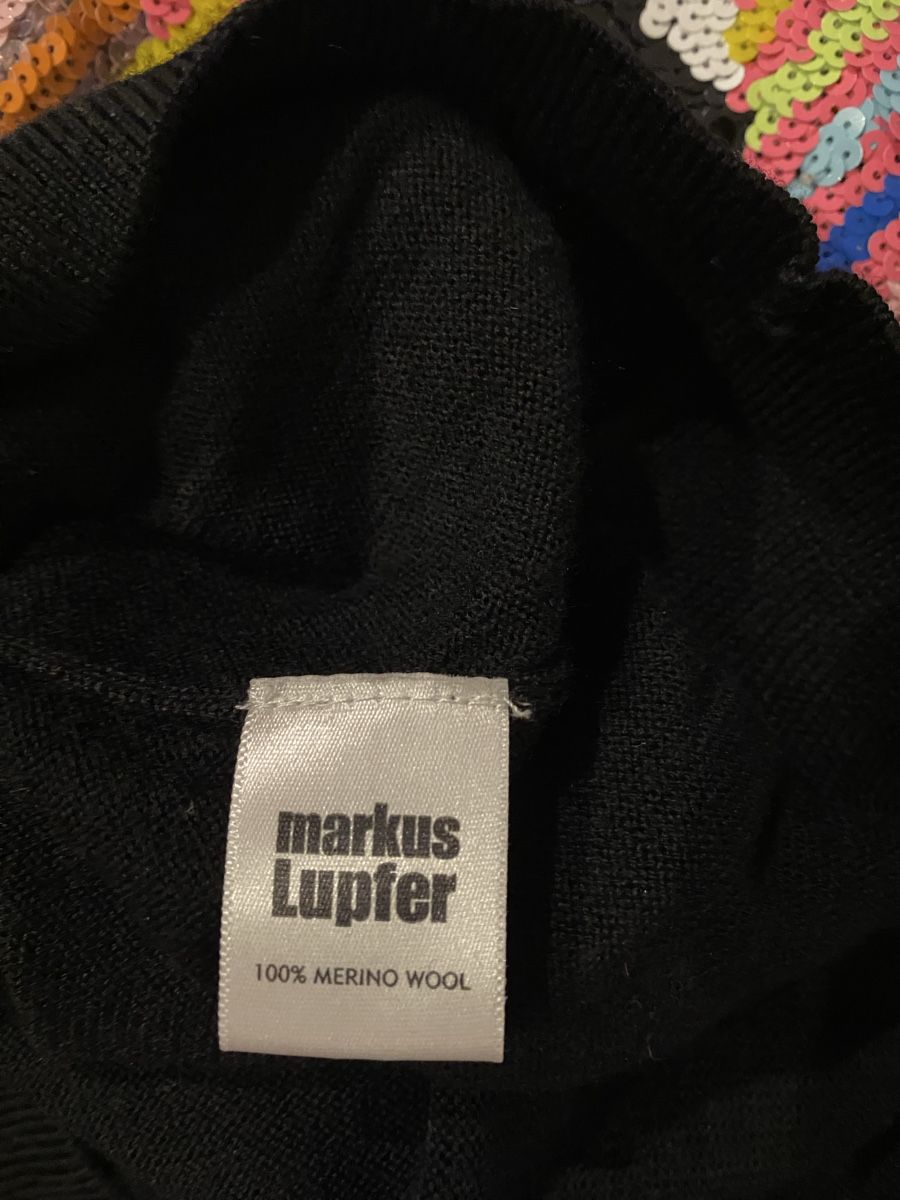 Maglioni & Felpe: Markus Lupfer Wool Jumper Lips Sequin Black Size Small 49 – Usato da Grand-Lancy venduto da catallegra1976 2