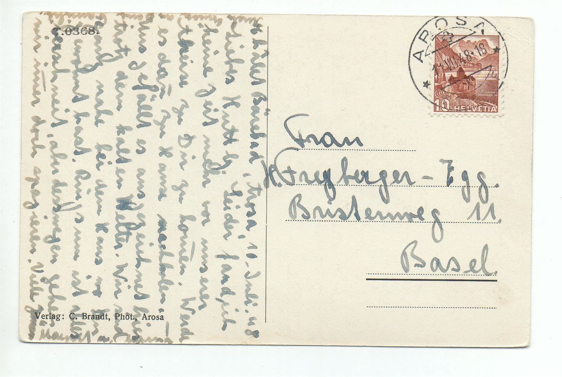 Cartoline postali: AROSA Crocus am Bergkirchli – Usato da Jona venduto da philajona 1