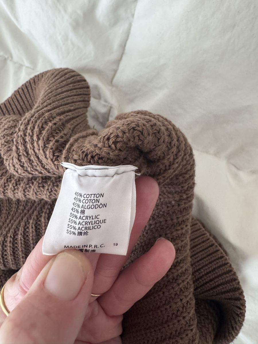 Brandy Melville Maglioni & Felpe: Pull col roulé Brandy Melville brun coton acrylique – Usato da Genève venduto da lejardindesvetements 4