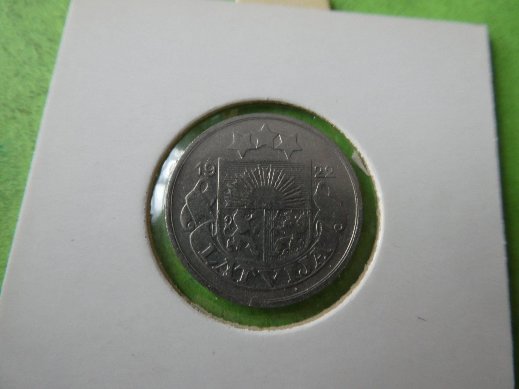 Tutti le monete: Llettland 1922, 20 Santimi – Usato da Hinterforst venduto da Rohusri 1