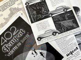 Peugeot - 4 Alte Werbungen / Anciennes publicités 1935/38