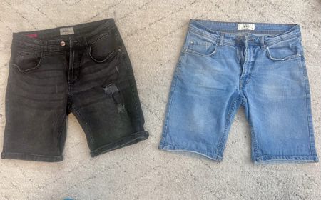 Redefined Rebel Jeans Shorts, Herren, Größe M, 2 Stück