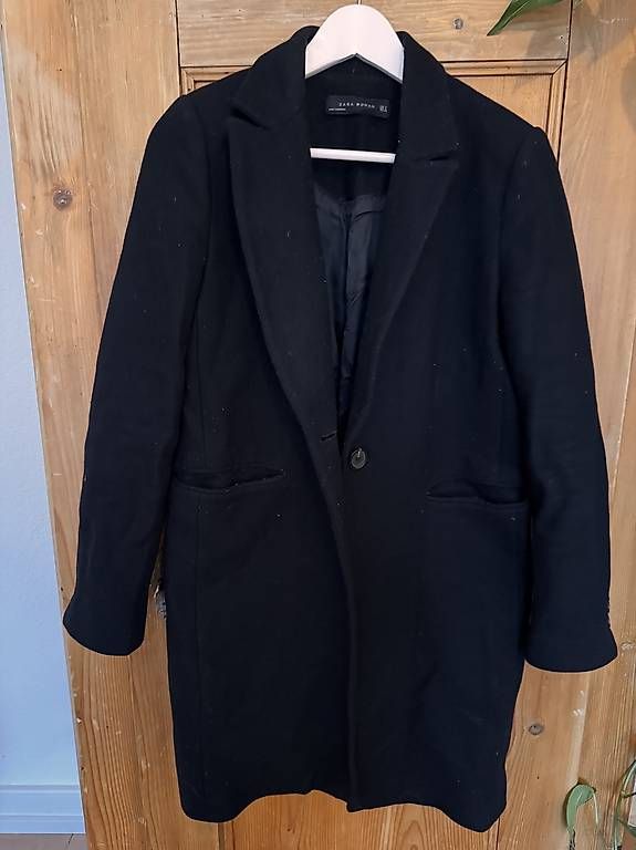 klassicher Wollmantel schwarz ZARA S (Gebraucht) in Zürich für