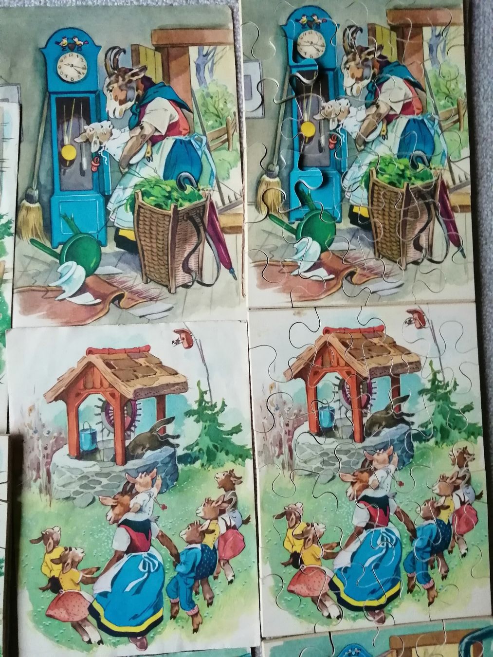 Penelope Puzzle: Multipuzzle Penelope 4 x 7 Geisslein mit Vorlage antik – Usato da Wettingen venduto da zadina39 2