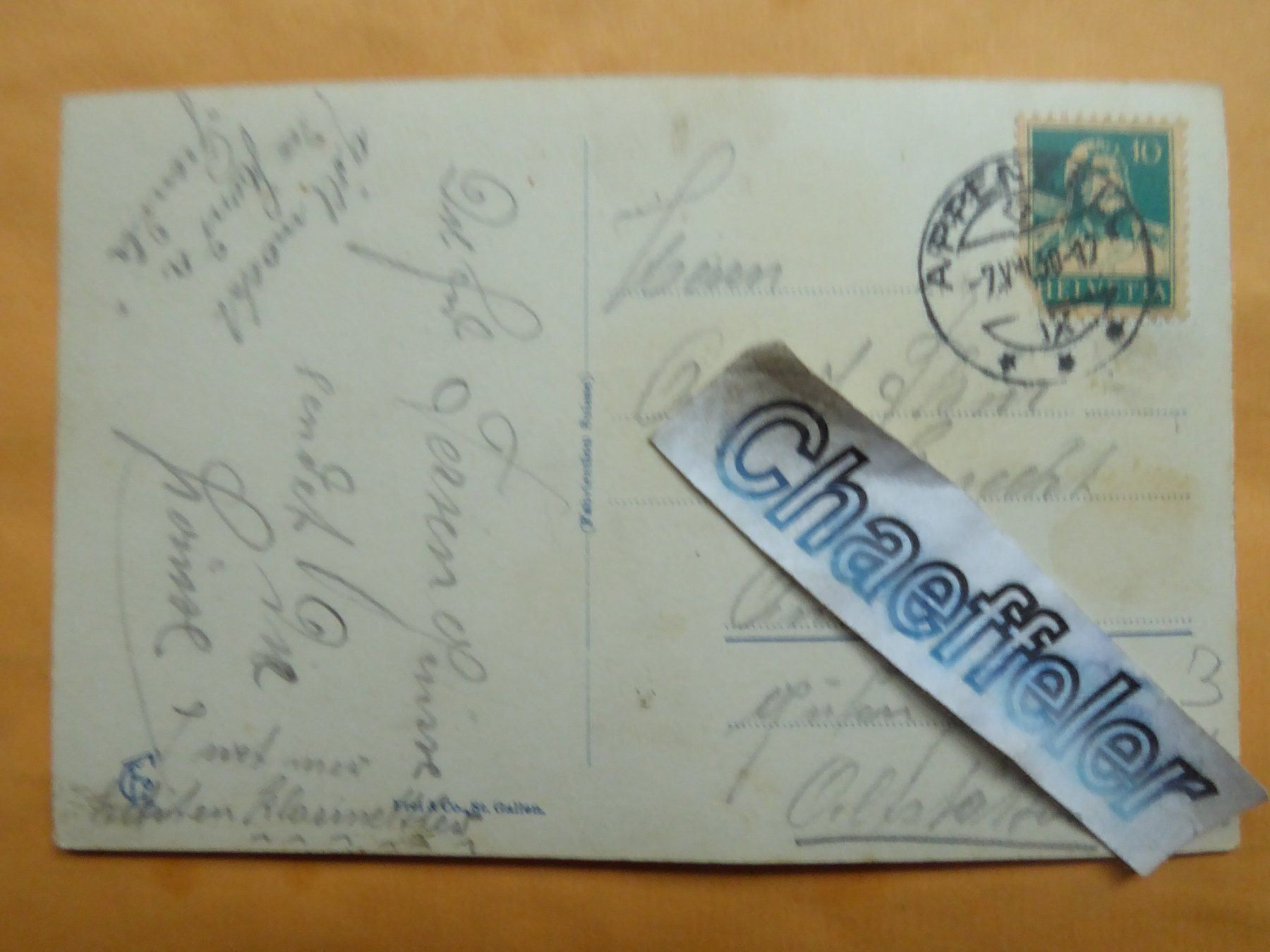 Ansichtskarten: 1930 Aelplerleben – Gebraucht aus Zürich von Chaeffeler 1