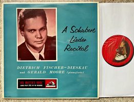Schubert Lieder Recital Dieskau Moore ALP.1295 ED 1 LP 🛀UK
