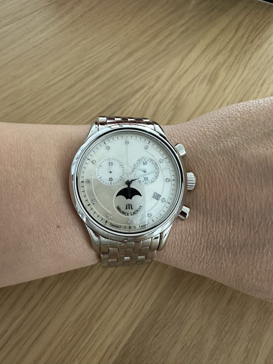 Maurice Lacroix Orologi: Maurice Lacroix Chronographe Phase de Lune, superbe! – Nuovo (secondo la descrizione) da Tramelan venduto da Imel2720 2