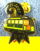BASEL 100JAHRE TRAM BVB Be 2/2 NR.1 PIN GLASIERT