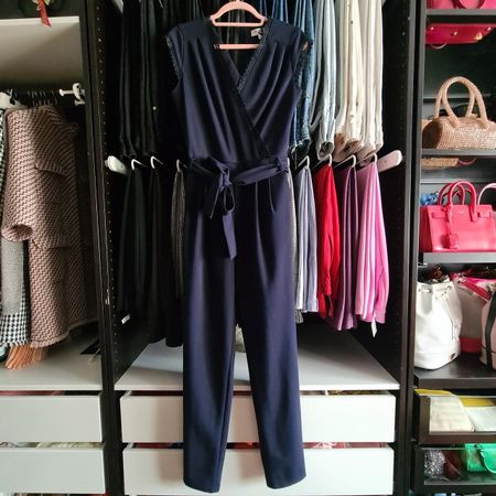 Morgan Navy Jumpsuit