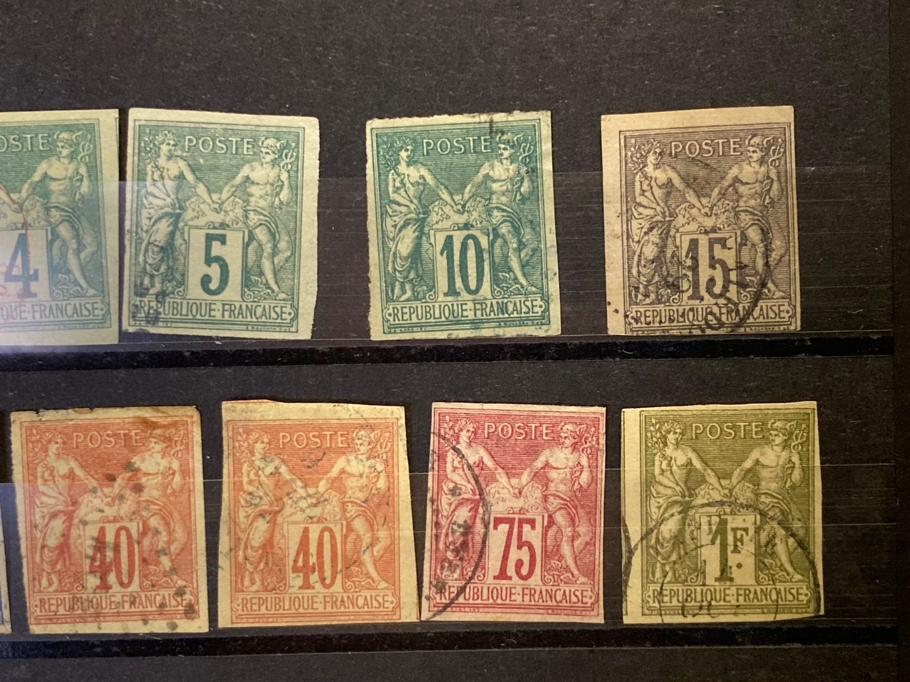 Tutti i francobolli: Konvolut Frankreich Colonies Postes – Usato da Bern venduto da Zauberkoenigin 3