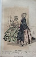 Antike Lithographie, Mode, Paris, um 1840