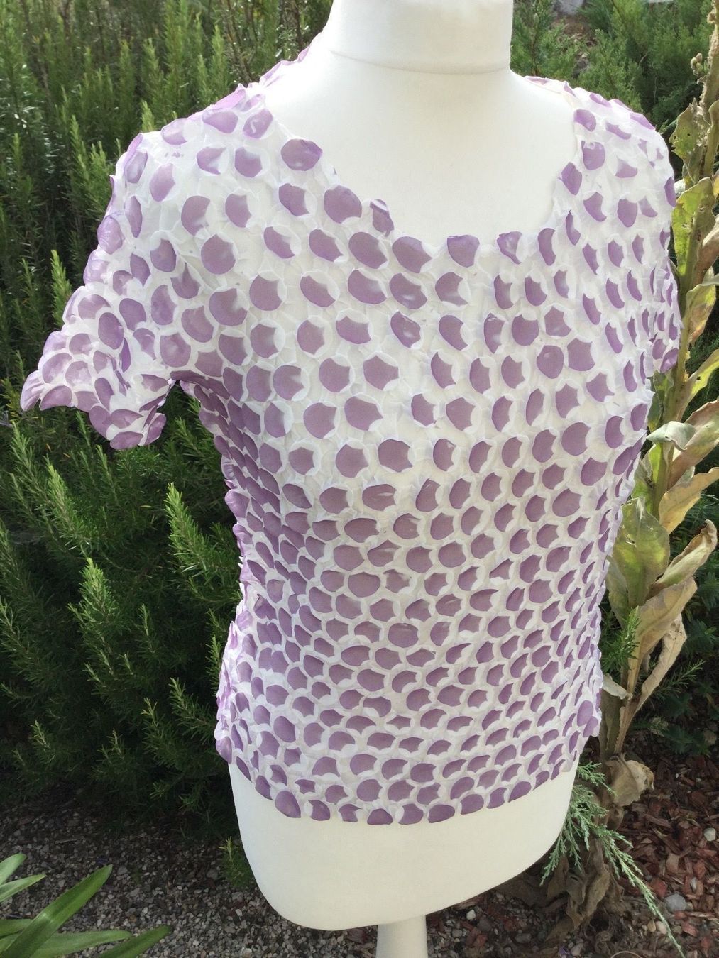 T-shirt: T-shirt mauve extensible NEUF – Nuovo (secondo la descrizione) da Agiez venduto da chouchanelle 1