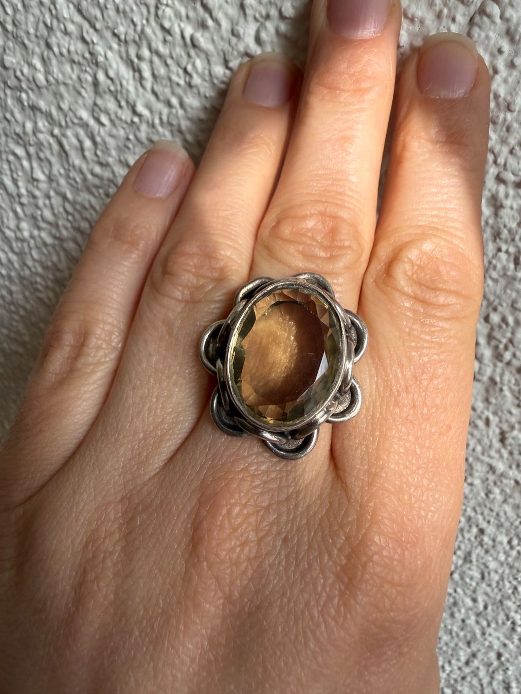 Anelli: Massiver Silber Ring mit Citrin 925 – Usato da Spiegel b. Bern venduto da Rogger72 4