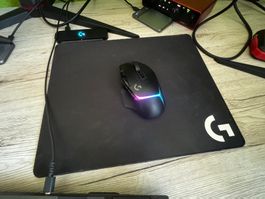 Computermaus Logitech G G502 X Plus + Mauspad