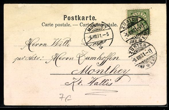 Cartoline postali: AK Zürich, Das Stadttheater, 1901 – Usato da Berlin venduto da bartko-reher 1