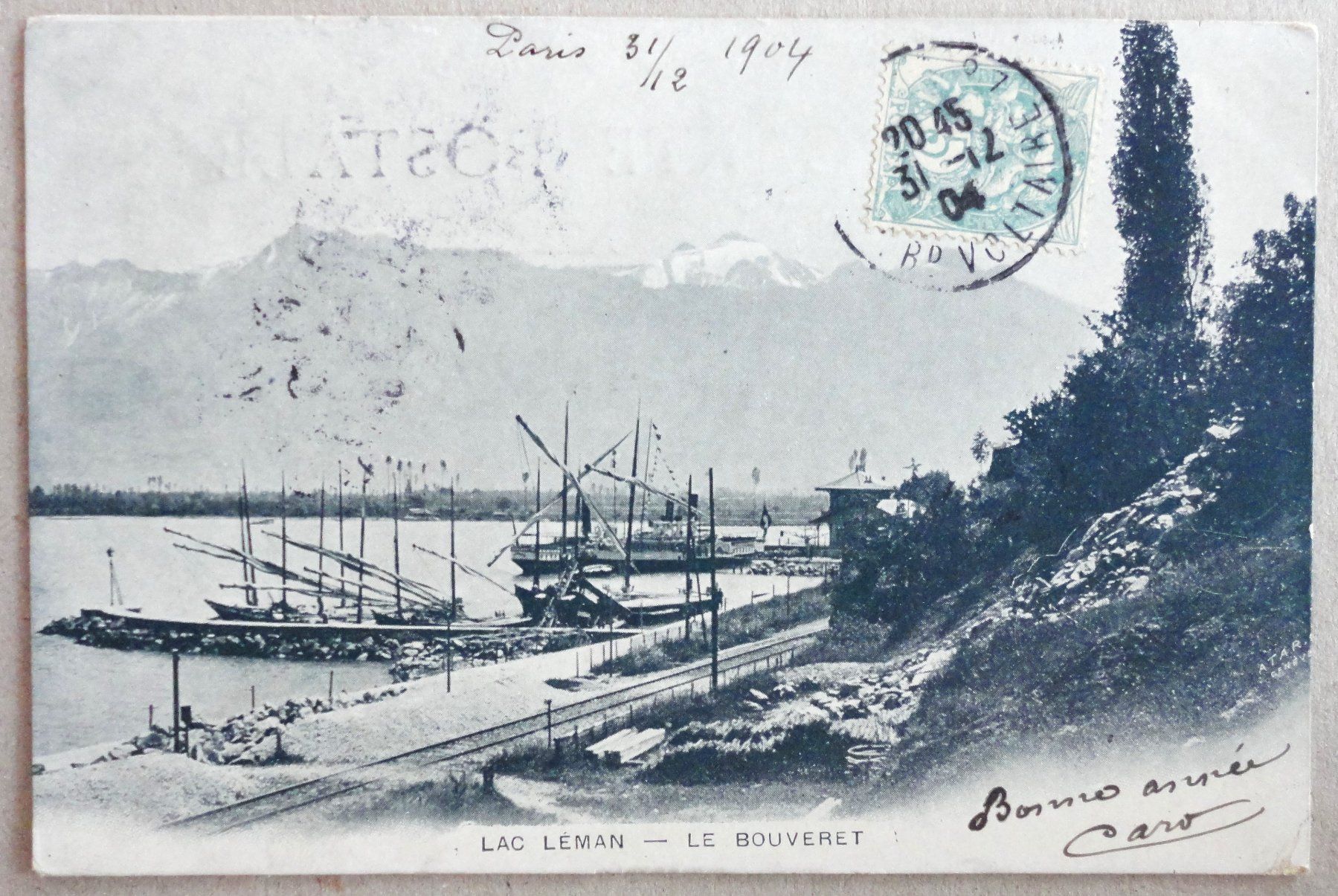 Cartoline postali: Lac Léman - Le Bouveret – Usato da Fétigny venduto da Billy2miny