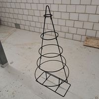 Drahtgestell Weihnachtsbaum schwarz aus Metall