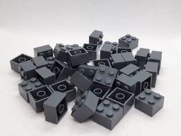 Lego 40 Stk. Brick 2x2 (dark bluish gray)