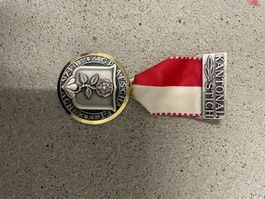 Originale Kantonalstich Schützenmedaille 1981