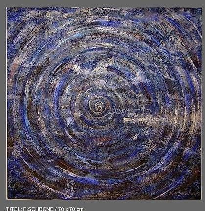 Dipinti: ACRYLBILD "FISHBONE IM WASSERSTRUDEL" – Nuovo (secondo la descrizione) da Zollikerberg venduto da Doris11362