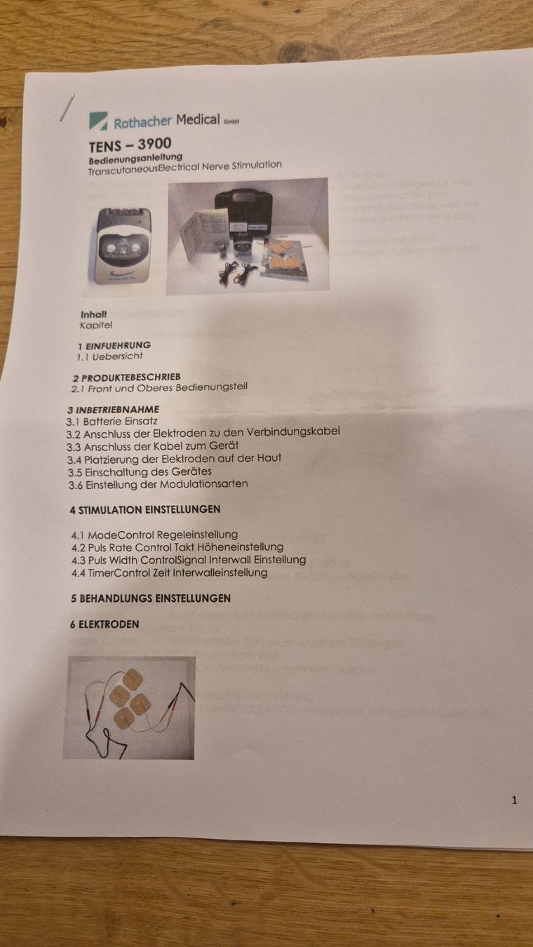 Medizinische Geräte: Precision TENS 3900 - Elektrostimulation gegen Schmerzen – Neu (gemäss Beschreibung) aus Bitsch von cka_6hff 7