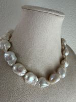 Barockperlen Kette mit Silber Verschluss 925