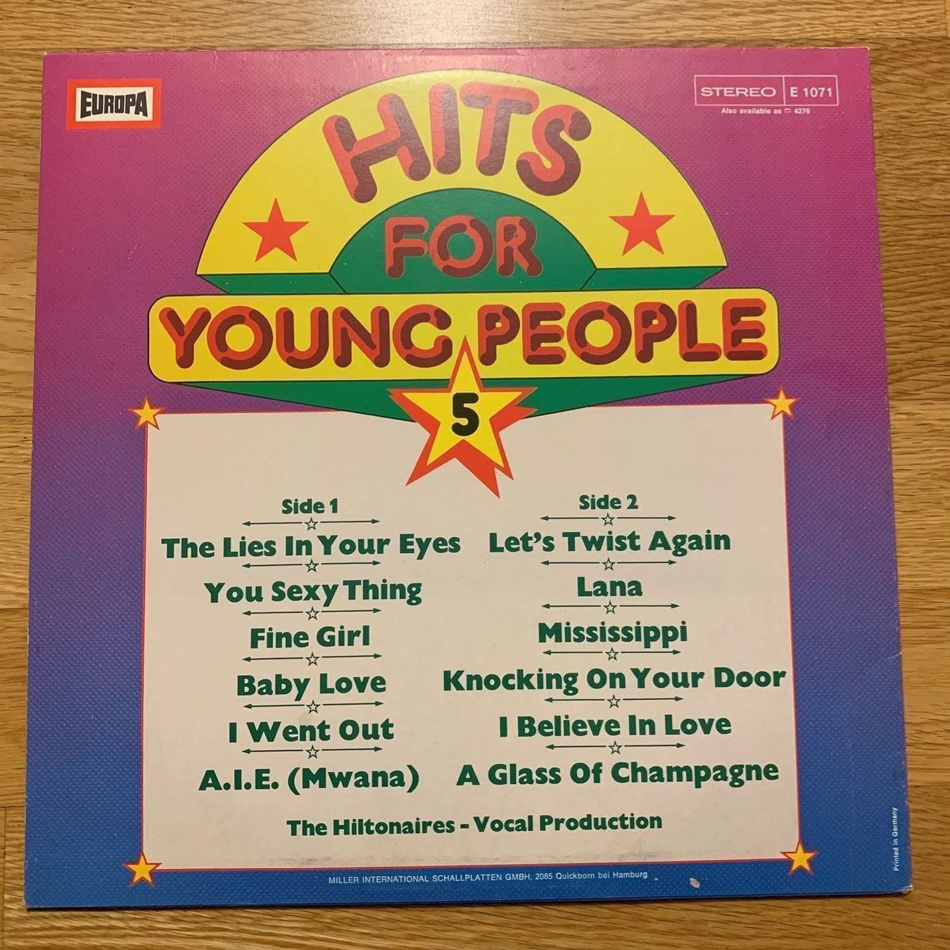 Dischi in vinile: HITS FOR YOUNG PEOPLE 5 / COMPILATION – Usato da Sarnen venduto da m-basic 1