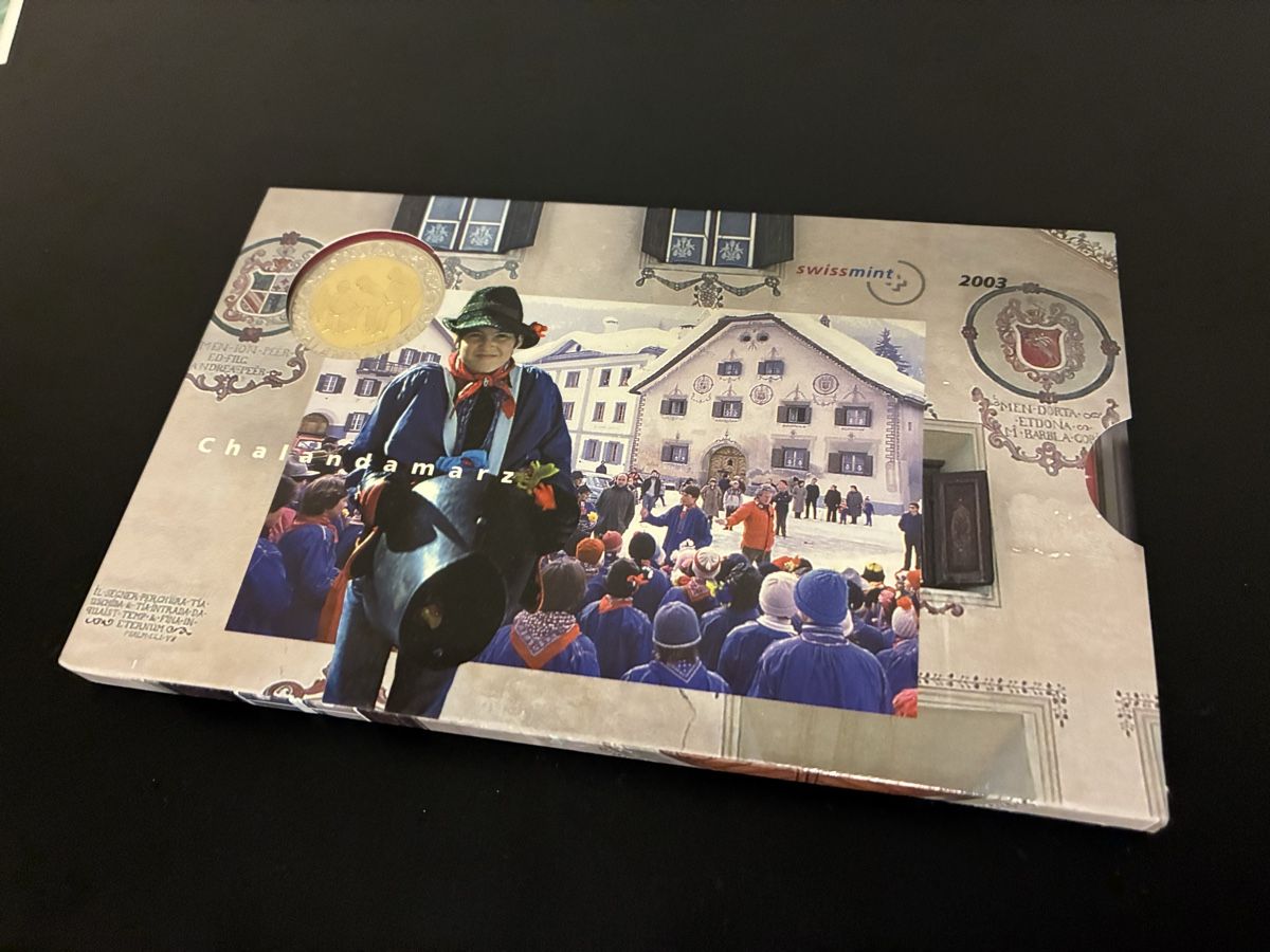 Toutes les monnaies: Schweizer Münzen 2003, Stempelglanz, Swissmint – Neuf (Voir description) à Dällikon par Woldbanknoten