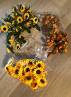 Sonnenblumen Künstliche Blumen Pflanzen Blätter Kunstblumen