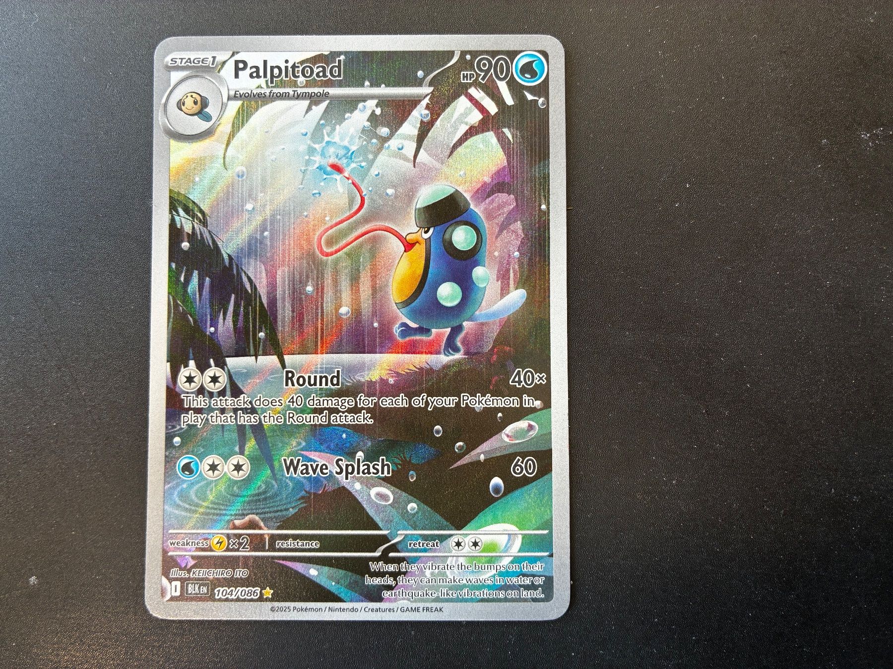 Pokémon Carte collezionabili: Palpitoad - 104/086 - Black Bolt - en – Nuovo (secondo la descrizione) da Hütten venduto da yve_tf69