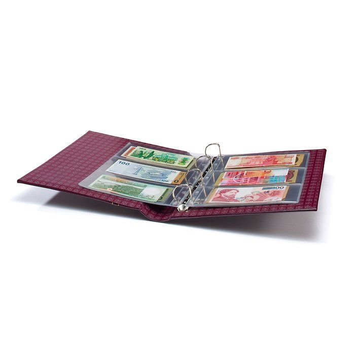 Alben: GRANDE Ringbinder mit Schutzkassette, rot – Neu und originalverpackt aus Wolfhalden von philamarkt 2