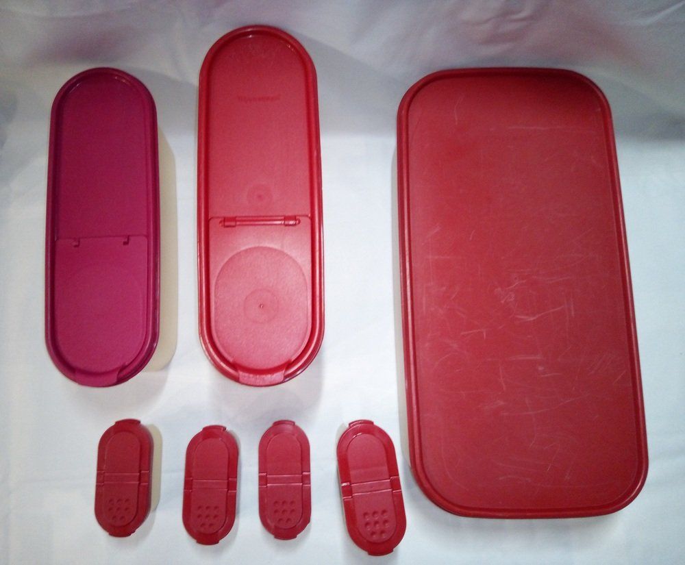 Tupperware Contenitori & Simili: TUPPERWARE 7er Set Vorratsbehälter in Rot – Usato da Werdenberg venduto da EXA-Secondhand 1