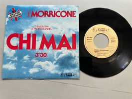 ENNIO MORRICONE tolle Single Kult Chi Mai France diff blau