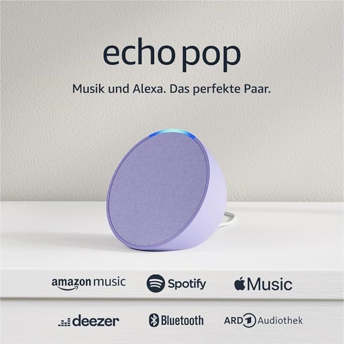 Amazon Casse acustiche: Echo Pop Bluetooth-Lautsprecher | Alexa | Smart Home | WLAN – Nuovo e nell'imballaggio originale da Oensingen venduto da CSCollectors 1